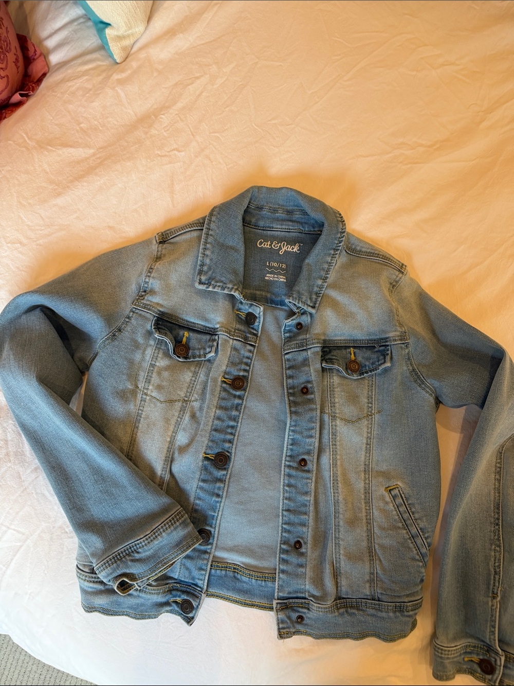 Cat & Jack Light Wash Denim Jacket - Men